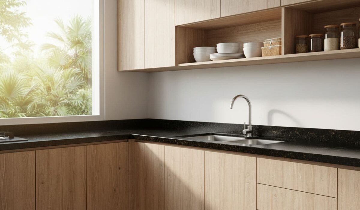 Kitchen set HPL di Bali menarik karena praktis.. Namun, hasil terbaik datang dari ukuran yang pas, warna serasi, dan pengerjaan rapi.