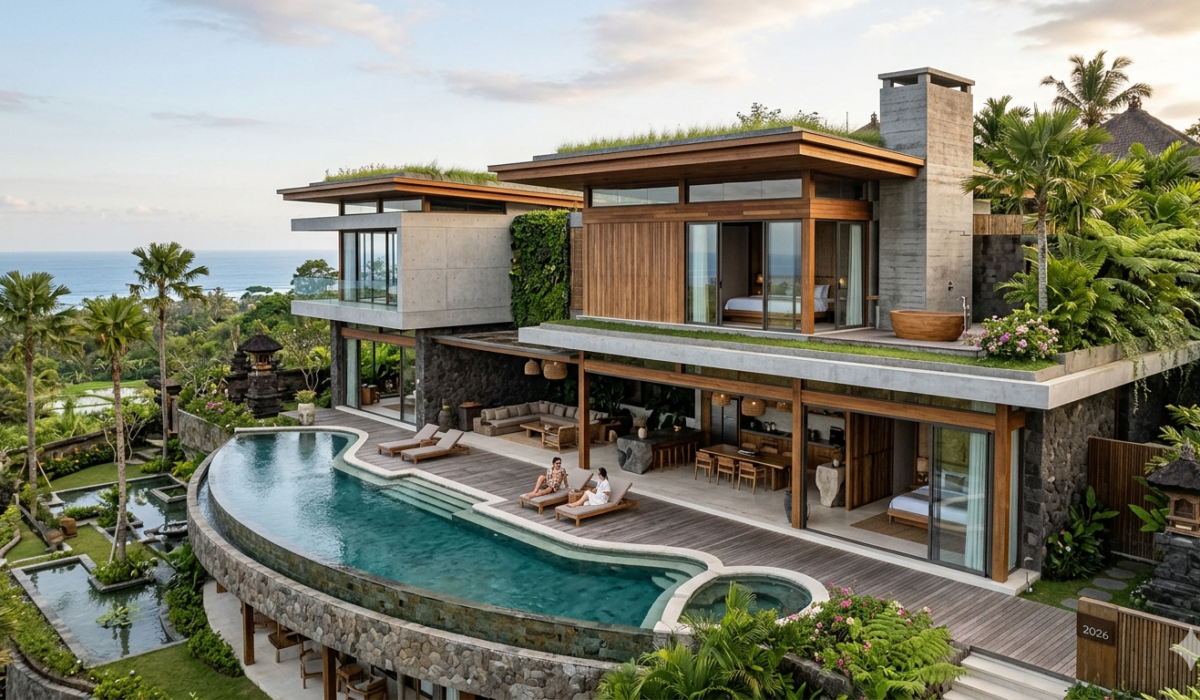 Tren Desain Vila Mewah Bali 2026 Sentuhan Modern Tropis yang Timeless
