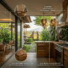 Desain Dapur Semi-Outdoor