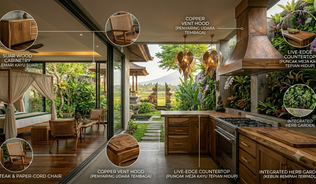 Desain Dapur Semi-Outdoor