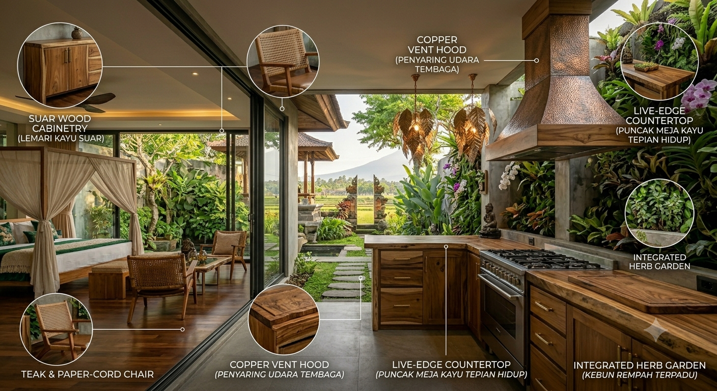 Desain Dapur Semi-Outdoor
