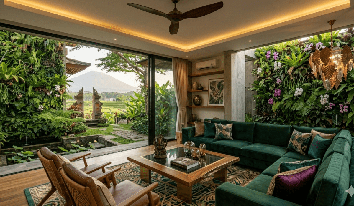 Rahasia Menata Interior Ruang Tamu Mewah Bernuansa Modern Tropis