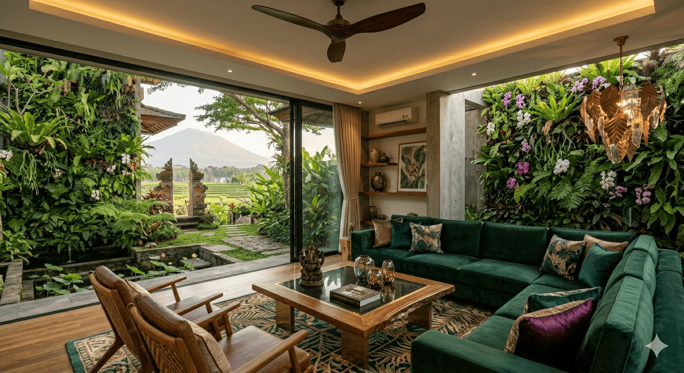 Rahasia Menata Interior Ruang Tamu Mewah Bernuansa Modern Tropis