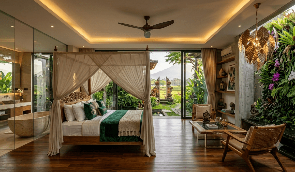 Tren Desain Master Bedroom ala Vila Elit Canggu Nyaman, Elegan, dan Eksklusif