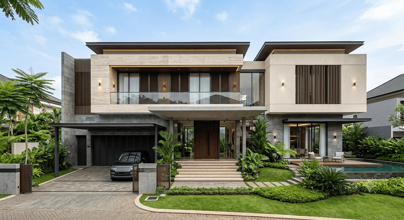 5 Jenis Batu Alam Terbaik untuk Fasad Rumah Mewah