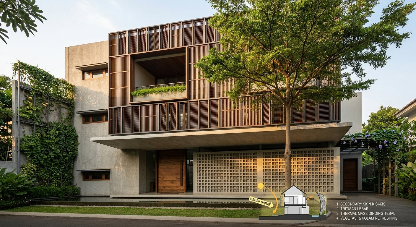 Cara Mengatasi Rumah Hadap Barat Agar Tidak Panas