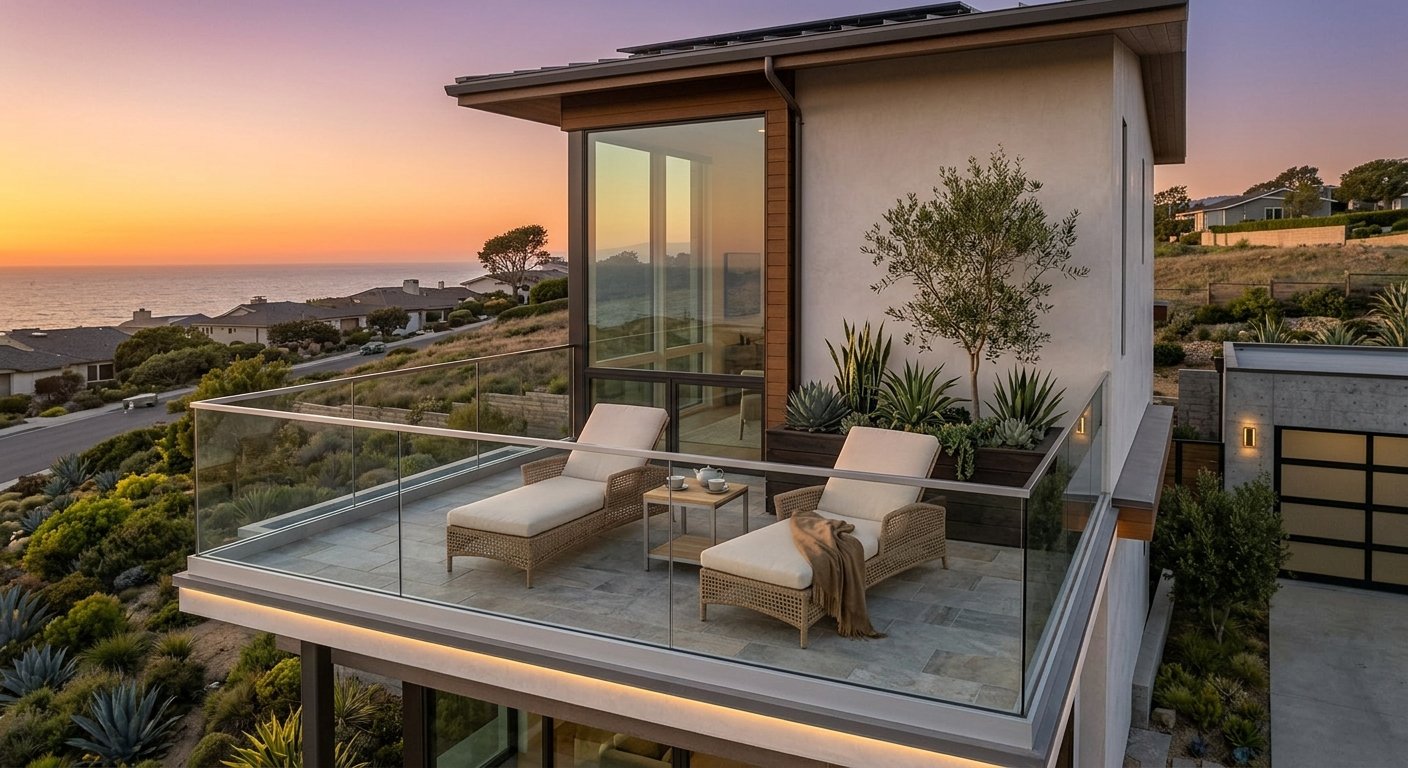 Inspirasi Desain Balkon Rumah Minimalis Tempat Santai Sore